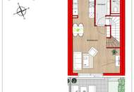 Provisionsfreier Erstbezug: vollunterkellertes Reihenhaus mit 4 Zimmern, Terrasse, Dachterrasse und Eigengrund samt Garagenplatz