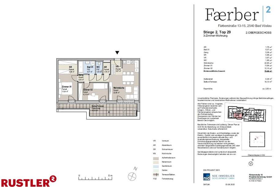 3 Zimmer Wohnung mit Terrasse, Wohnung-kauf, 429.000,€, 2540 Baden