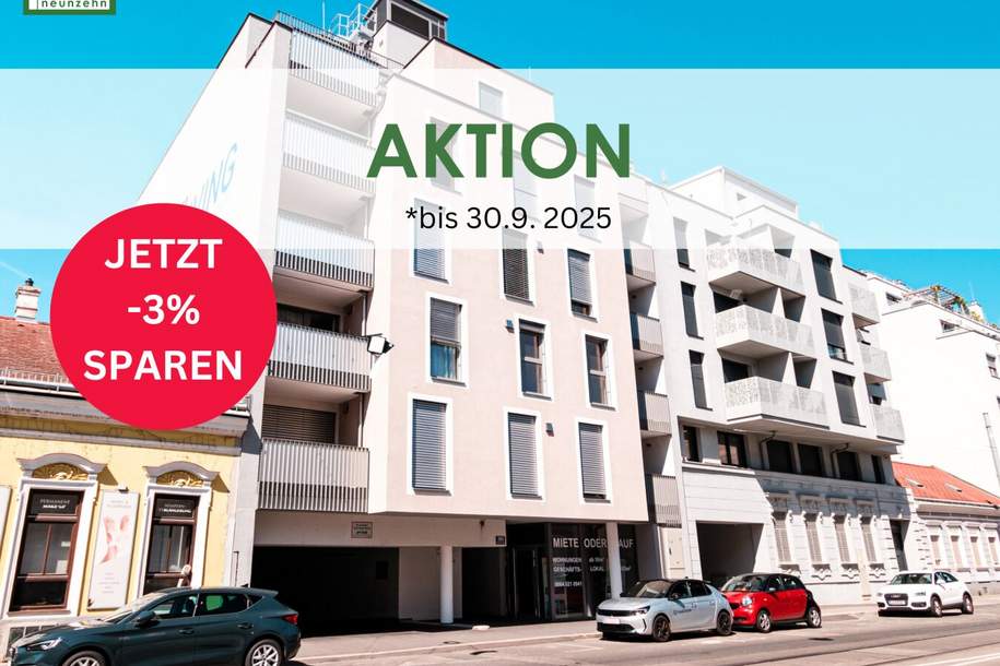 Über den Wolken .... Erstbezug im DG mit Terrasse und Küche in Bestlage unweit der U1 - Kagraner Platz - sofort beziehbar - JETZT ANFRAGEN, Wohnung-kauf, 459.000,€, 1220 Wien 22., Donaustadt