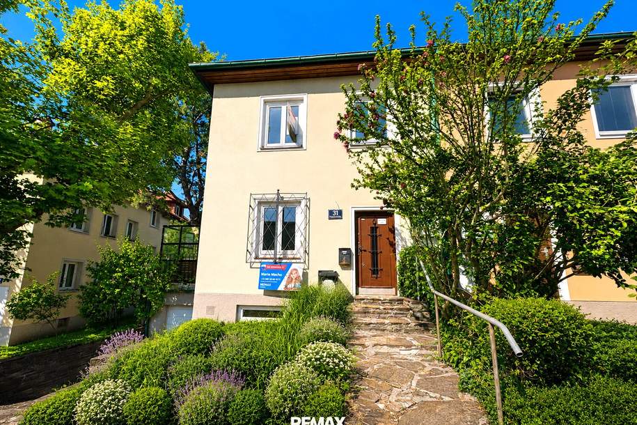 Sonniger Garten mit zwei Terrassen – Endreihenhaus in Grünlage, Haus-kauf, 450.000,€, 1140 Wien 14., Penzing