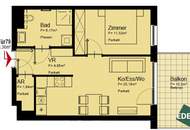 Ab November: Schöne 2-Zimmer-Wohnung mit Balkon nahe U1 Rennbahnweg