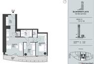 DANUBE FLATS II SETILICHER BLICK RICHTUNG DONAU und INNERE STADT II ca. 13m² BALKON II 7. STOCK II ERSTBEZUG II GARAGENPLATZ II IDEAL ALS INVESTMENT