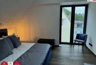 Luxus pur im historischen „Freihof“: Exklusives Penthouse mit Blick auf die Donau und Weingärten, mit großem Garten &amp; Pool sowie Parkplatz
