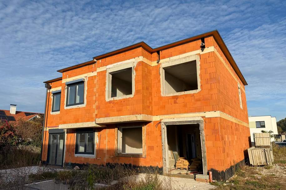 Doppelhaushälfte im Rohbau - gestalten Sie ihr Zuhause nach Ihren Wunsch, Haus-kauf, 246.000,€, 4055 Linz-Land