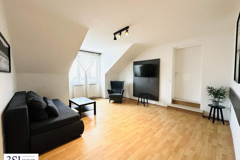 Helle Dachgeschosswohnung mit 3 Zimmern – stilvoll &amp; gemütlich, Wohnung-kauf, 549.000,€, 1060 Wien 6., Mariahilf