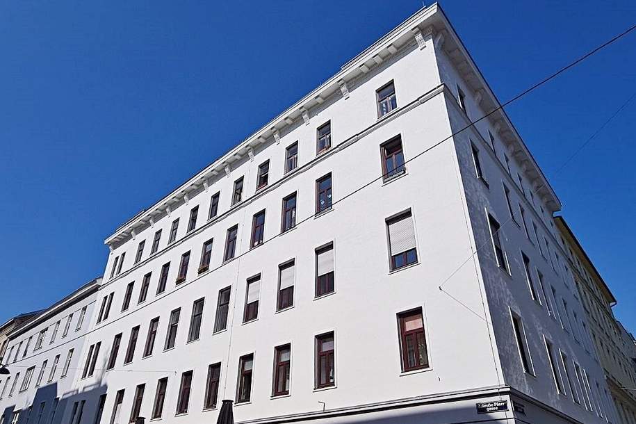 AUGARTEN-NÄHE, 71 m2 Dachgeschoß mit 9 m2 Terrasse, Wohnküche, 2 Zimmer, 2 Bäder, Parketten, Große Pfarrgasse, Wohnung-miete, 1.767,45,€, 1020 Wien 2., Leopoldstadt