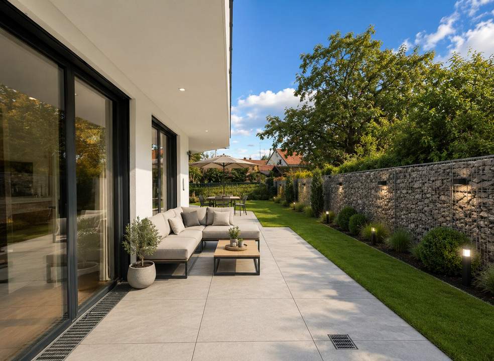 Gartenparadies mit direktem Zugang aus allen Räumen | ERSTBEZUG | einzigartige Architektur | Natur, Weinberge und Heurigen