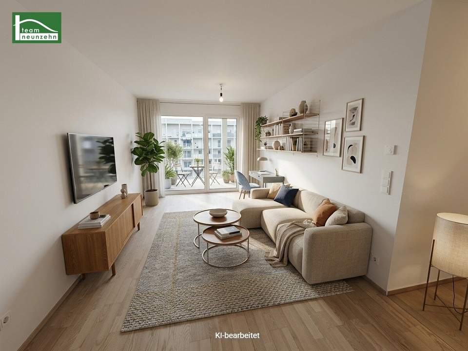 Smart wohnen, grün leben - Moderne 3-Zimmer-Wohnung mit gemütlicher Freifläche!