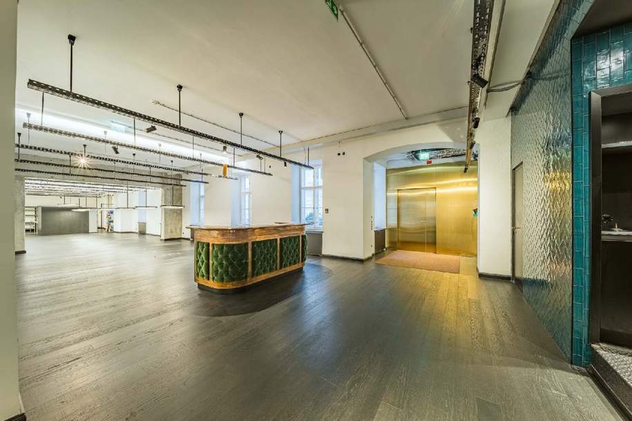 Hochwertig ausgestattetes Loftbüro auf zwei Ebenen mit eigener Terrasse beim Naschmarkt zu mieten, Gewerbeobjekt-miete, 21.794,89,€, 1060 Wien 6., Mariahilf