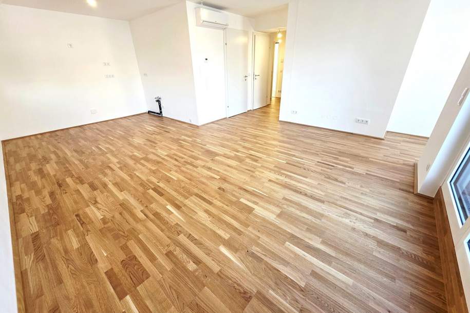 Klimaaktiv Bronze zertifiziert! GOLD für´s Wohnen! Ab ins Dachgeschoss / 3 Zimmer / 3 Terrassen / Viel Lebensqualität! Wärmepumpe und Solaranlage + Naturnahe Gewässer ums Eck!, Wohnung-kauf, 414.955,€, 1220 Wien 22., Donaustadt