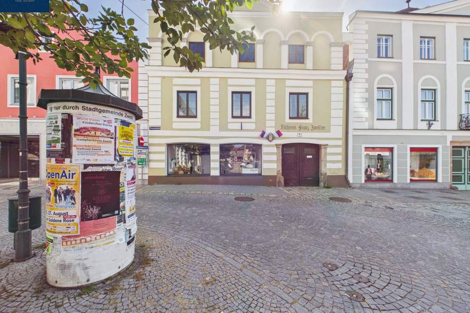 Historisches Wohn- und Geschäftshaus mit Entwicklungspotenzial am Zwettler Hundertwasserbrunnen, Haus-kauf, 475.000,€, 3910 Zwettl