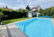Moderne Designvilla mit Pool, Wintergarten, Kamin - Massivbau in Toplage mit perfekter Anbindung an die U6 (550 m) und Badner Bahn (350 m)