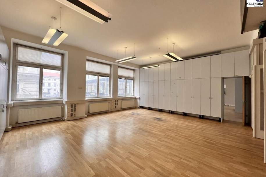 360° TOUR // KLASSISCHES ALTBAUBÜRO NAHE ALBERTINA, Gewerbeobjekt-miete, 3.759,11,€, 1010 Wien 1., Innere Stadt