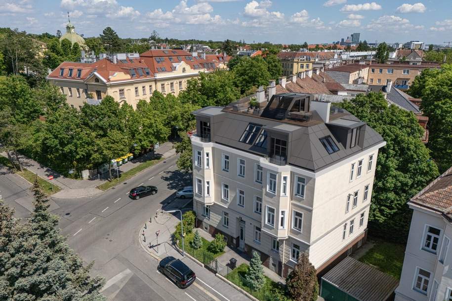 **Beverly Hietzing** 3-Zimmer Luxuswohnung mit 3m Raumhöhe und XL-Dachterrasse mit Blick über Hietzing, Wohnung-kauf, 850.000,€, 1130 Wien 13., Hietzing