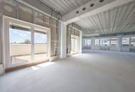 ERSTBEZUG - 854m² Büro / Labor mit 121m² Meeting- bzw. Veranstaltungsraum &amp; 131m² Terrassen mit Wienblick | Ausbau nach Mieterwunsch | Parkplätze direkt am Gelände