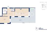 Geräumige Zweimmer-Wohnung mit TOP-Terrasse im Dachgeschoß (Neubau, Erstbezug) - PROVISIONSFREI