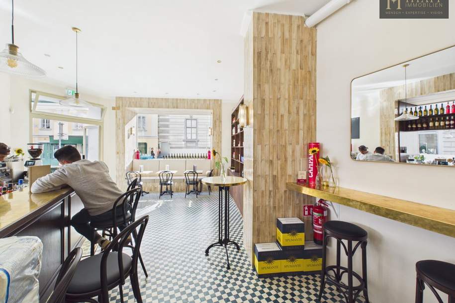 Café|Delikatessen - Gastro light in prominenter Lage - perfektes und funktionierendes Konzept zur Direktübernahme!, Gewerbeobjekt-miete, 1.630,27,€, 1080 Wien 8., Josefstadt