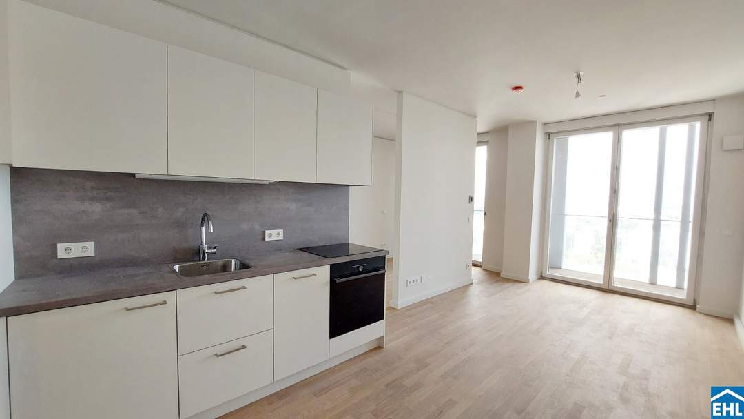 Erstbezug – TOWER HOMES im V22 mit Rooftop Pool &amp; Sauna bei U1 Kagran