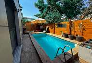 Modernes Holz-Bungalow mit Pool, Sauna & Südgarten | Wohnen wie im Urlaub in 1210 Wien
