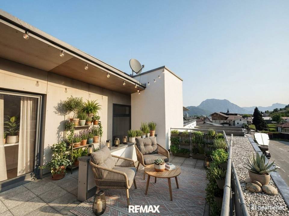 NEUER PREIS moderne Dachgeschoss-Wohnung in Pinsdorf mit schöner Terrasse
