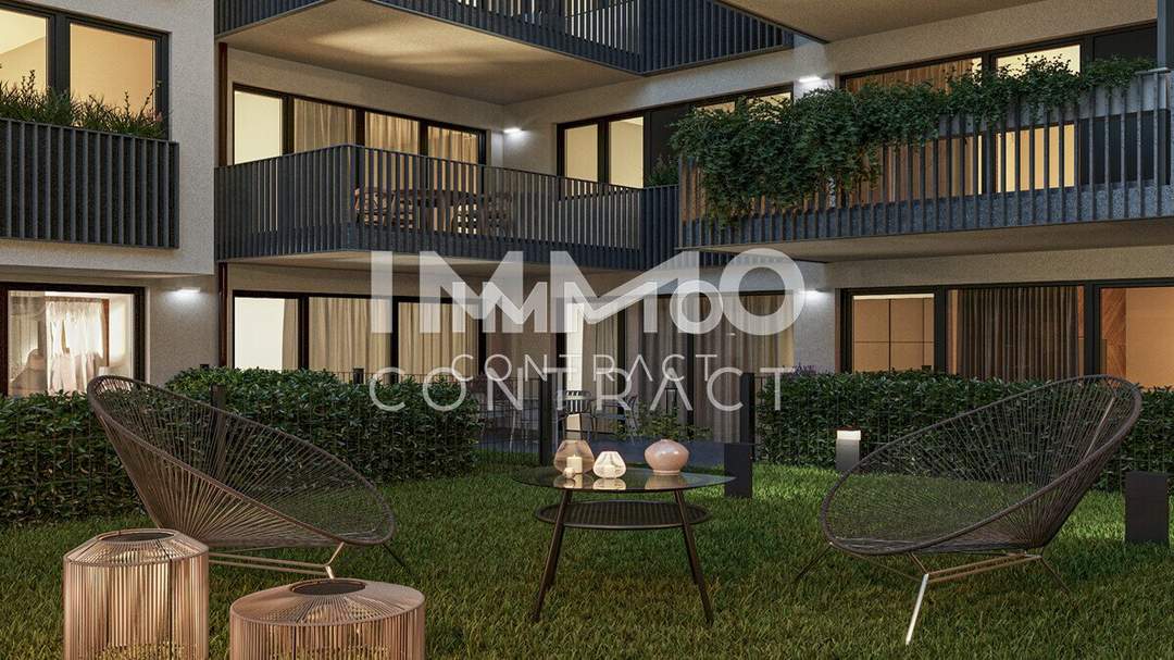 WOHNEN AM PARK - Urban &amp; Grün: Attraktives Dreizimmer-Investment (Neubau - freier Mietzins)