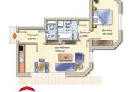 2 Zimmer Dachgeschosswohnung mit KFZ-Abstellplatz über den Dächern von Wildon