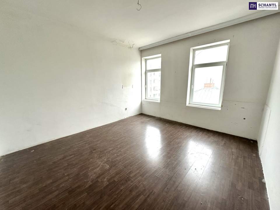 Sanierungsbedürftige Ein-Zimmer-Wohnung im 2.OG! Sanieren Sie diese Wohnung ganz nach Ihren Bedürfnissen.