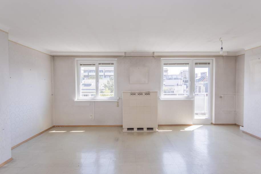 Ruhig gelegene, sanierungsbedürftige Terrassen-Wohnung ohne Schrägen, Wohnung-kauf, 349.000,€, 1140 Wien 14., Penzing