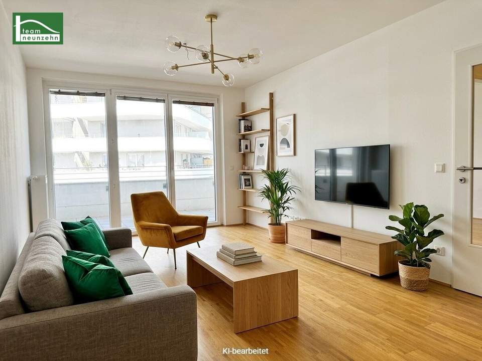 Gut geschnittene 2-Zimmer-Wohnung mit weitläufigen Balkon - Ihr neues Zuhause in der Green City!