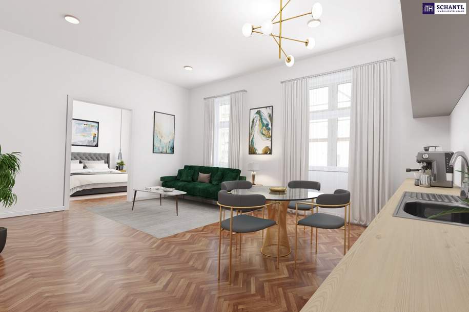 Familienglück im Altbau mit Loggia + Erstbezug nach Sanierung + tolle Infrastruktur + ruhige Wohngegend, Wohnung-kauf, 449.000,€, 1200 Wien 20., Brigittenau