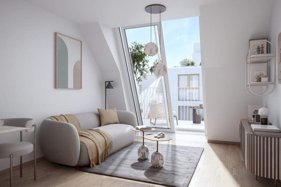 THE TEMPTATION - Vorsorgewohnung - 2-Zimmer-Wohnung mit herrlicher Freifläche - Idealer Grundriss, Wohnung-kauf, 372.600,€, 1180 Wien 18., Währing