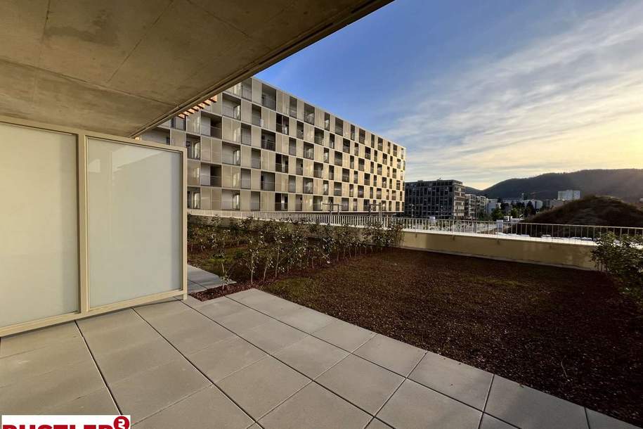 XXL-Terrasse mit Abendsonne I Hochwertige 2-Zimmer-Wohnung nahe FH Joanneum, Wohnung-miete, 994,95,€, 8020 Graz(Stadt)