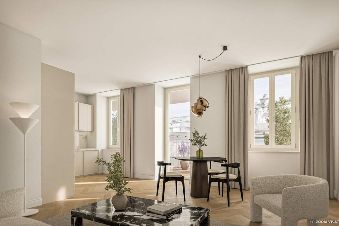 MAISON 29 - L'art de vivre | Die Kunst zu leben I Hofseitige Balkonwohnung in generalsanierter Liegenschaft bei U2!