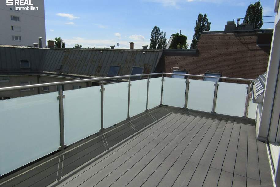 moderne Dachgeschossmaisonette mit Balkon, Terrasse &amp; zwei Stellplätzen, Wohnung-miete, 2.675,92,€, 1220 Wien 22., Donaustadt