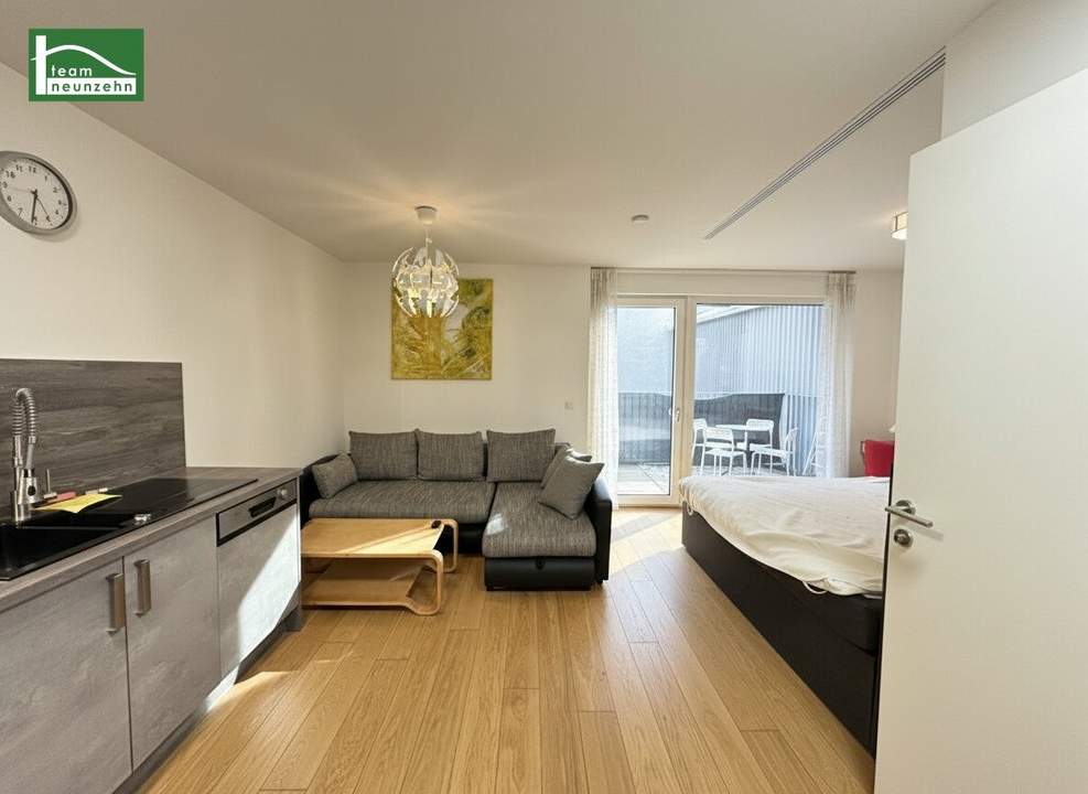 Kompakte 1-Zimmer Wohnung zum Anleger-Nettopreis bei der Alten Donau in Hofruhelage mit großem Balkon und Pool-Zugang sowie Garagenplatz! BAURECHTSGRUND!