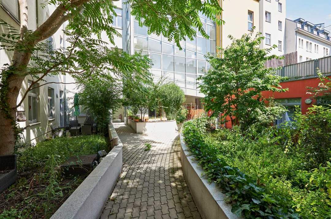 Unbefristet vermietete Hof-Gartenwohnung mit 3,65% BAR