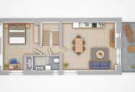 Provisionsfrei! 4 Zimmer + 2 Bäder - Maisonettewohnung im NEUBAU-Erstbezug!