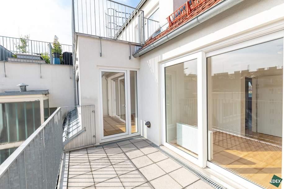 Schöne 3-Zimmer-DG-Wohnung mit Terrasse unweit vom Hauptbahnhof, Wohnung-kauf, 730.000,€, 1040 Wien 4., Wieden