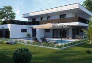 Neugebautes Luxushaus, Ziegelmassiv mit Fernsicht, Pool, Doppelgarage- ÜBERGABE 1.7. 2026 möglich