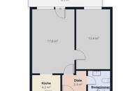 Sonnige 2-Zimmer-Wohnung im 5. Liftstock – Südwest-Loggia & attraktives Sanierungspotenzial nahe Klagenfurter Zentrum