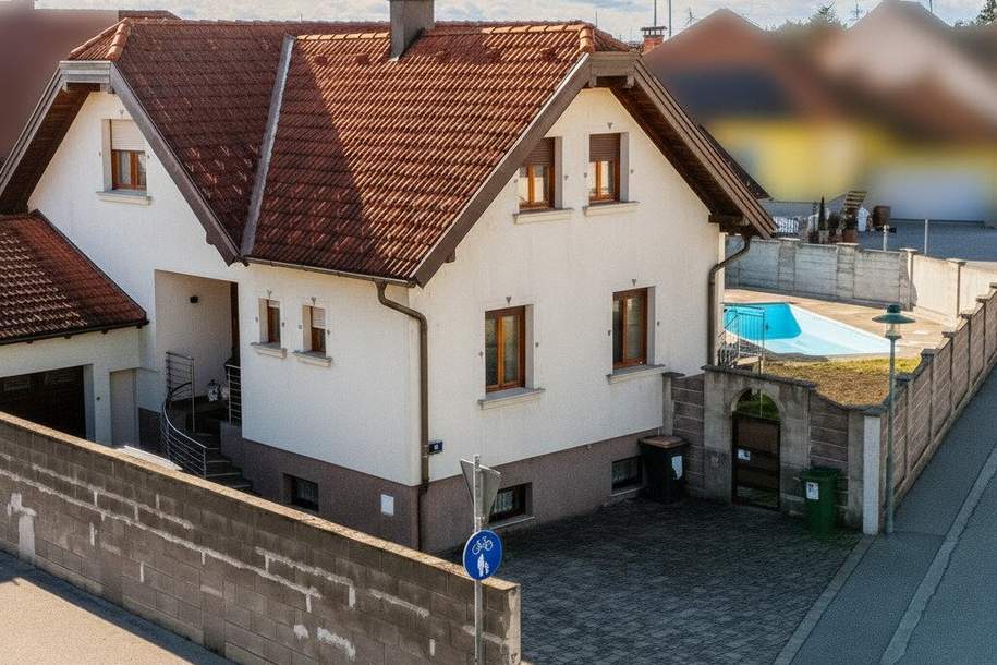 großzügiges, klimatisiertes Familienhaus mit Swimmingpool, Garten & Garage in Bruck an der Leitha, Haus-kauf, 499.000,€, 2460 Bruck an der Leitha
