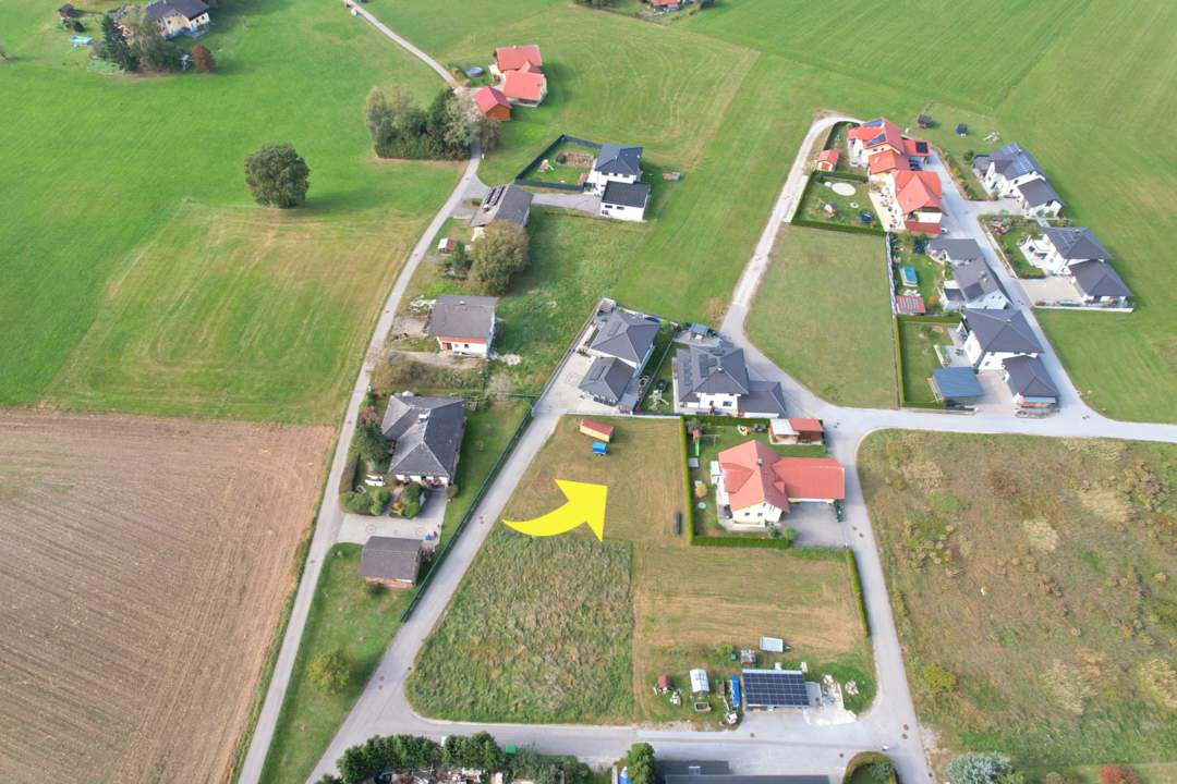 Baugrundstück ohne Bauzwang in ruhiger Lage
