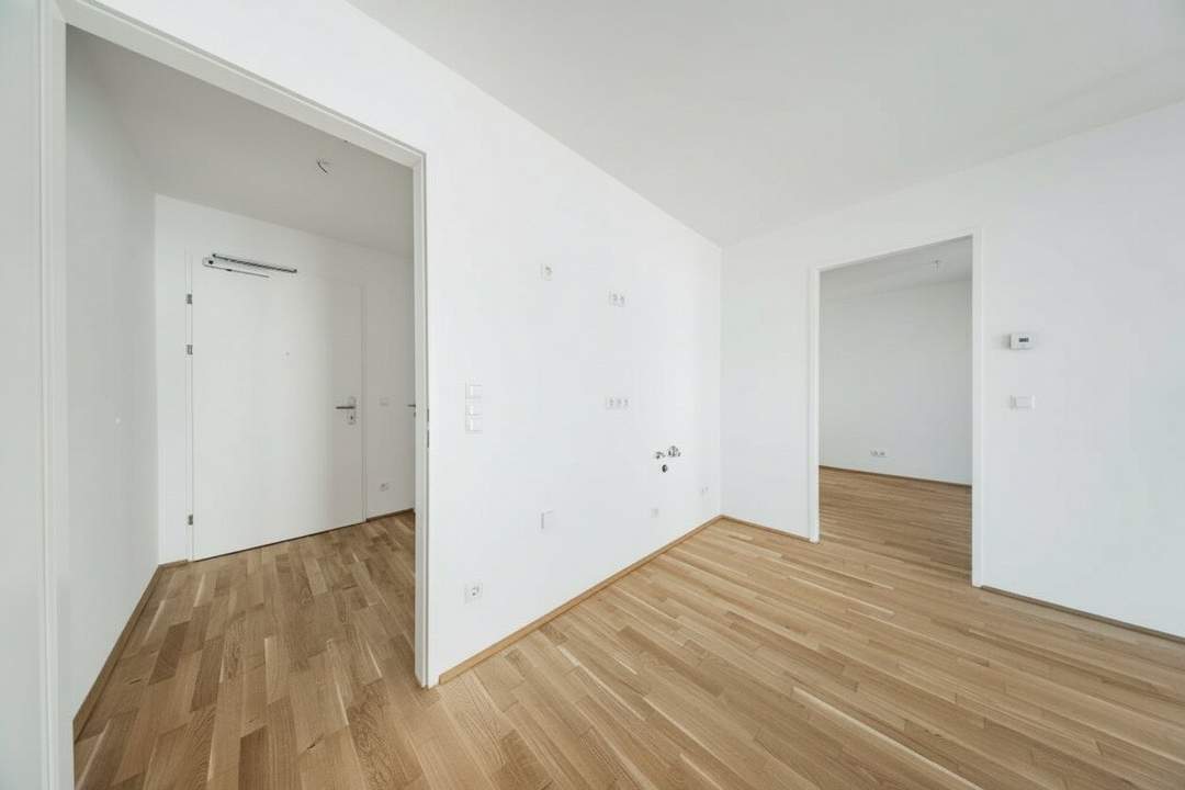 HELL >> Nordöstliche Balkonwohnung mit moderner Ausstattung >> Erstbezug mit idealer Verkehrsanbindung