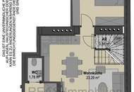 Elevate 1090 – Erstbezug: Luxus Dachgeschoss - Maisonette Wohnung (klimatisiert) mit Balkon und Terrasse nahe U6 Alser Straße, AKH!