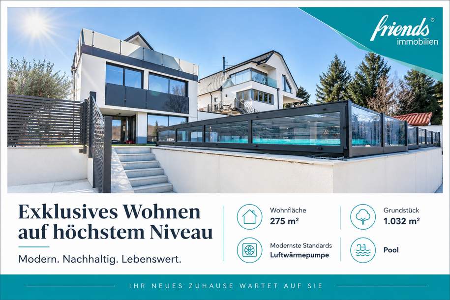 Moderne Villa mit wunderschönen Weitblick, Haus-kauf, 1.649.000,€, 2372 Mödling