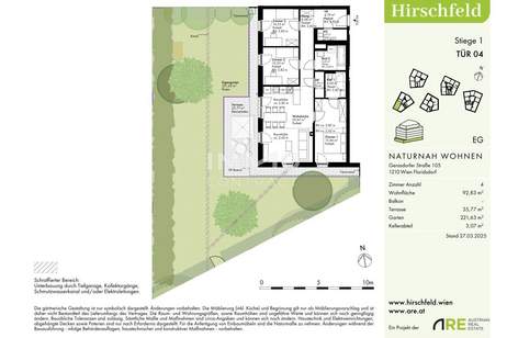 220m2 Garten! Neu und provisionsfrei in der Nähe von U1 Leopoldau: Wie im Urlaub, Wohnung-kauf, 270.000,€, 1210 Wien 22., Donaustadt