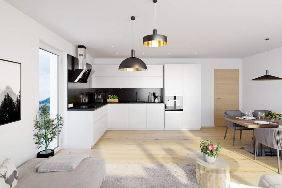 BergBlick 5.0 - Neuwertige 2 Zimmer Gartenwohnung in Straßwalchen bei Salzburg, Wohnung-miete, 1.176,25,€, 5204 Salzburg-Umgebung