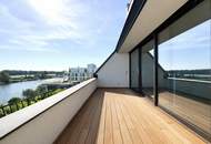 ERSTBEZUG MIT BADESTEG AM WASSER: Ruhelage mit Fernblick über die Donau I großzügige Terrassen I ca. 100 m² Wohnküche I 2 Garagenplätze &amp; 2 Kellerabteile