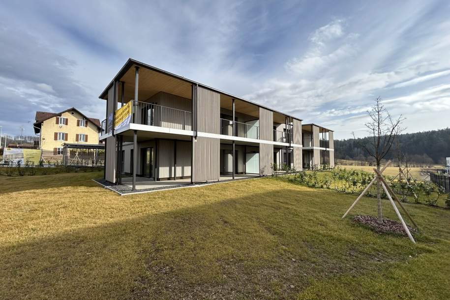 Luxus-Gartenwohnung mit 4 Zimmern und großem 359 m² Eigengarten in Fölling-Mariatrost, Wohnung-kauf, 419.000,€, 8044 Graz-Umgebung