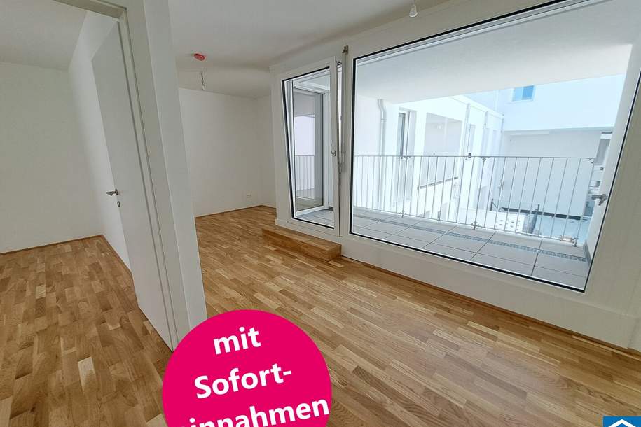 Sofortige Mieteinnahmen! Vermietete 2 Zimmerwohnung in wunderschöner Stammersdorfer Ruhelage, Wohnung-kauf, 225.300,€, 1210 Wien 21., Floridsdorf